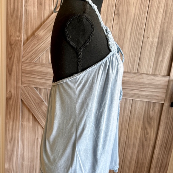 BCBG Maxazria light blue halter top - Picture 3 of 5